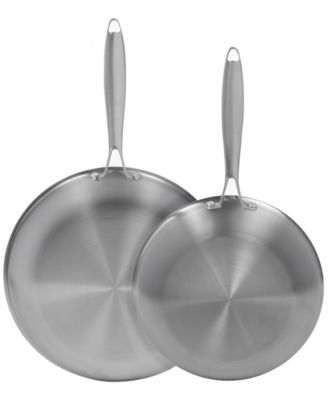 Glidesteel Stainless Steel Nonstick 2-Pc. Frypan Set