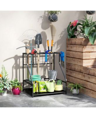 Garden Tool Organizer for Garage, 3 Tier Yard Tool Holder,
