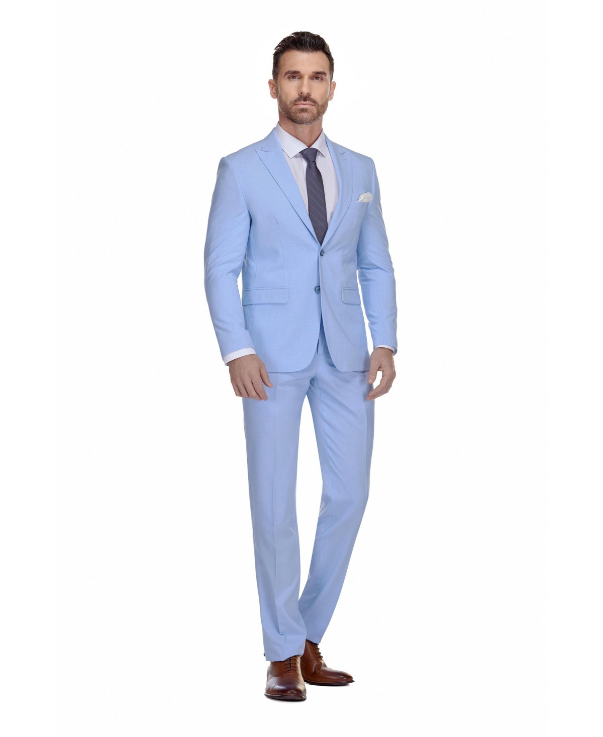 Мужские Gino Vitale Men's 2-Piece Stretch Slim-Fit Suit — фото 1