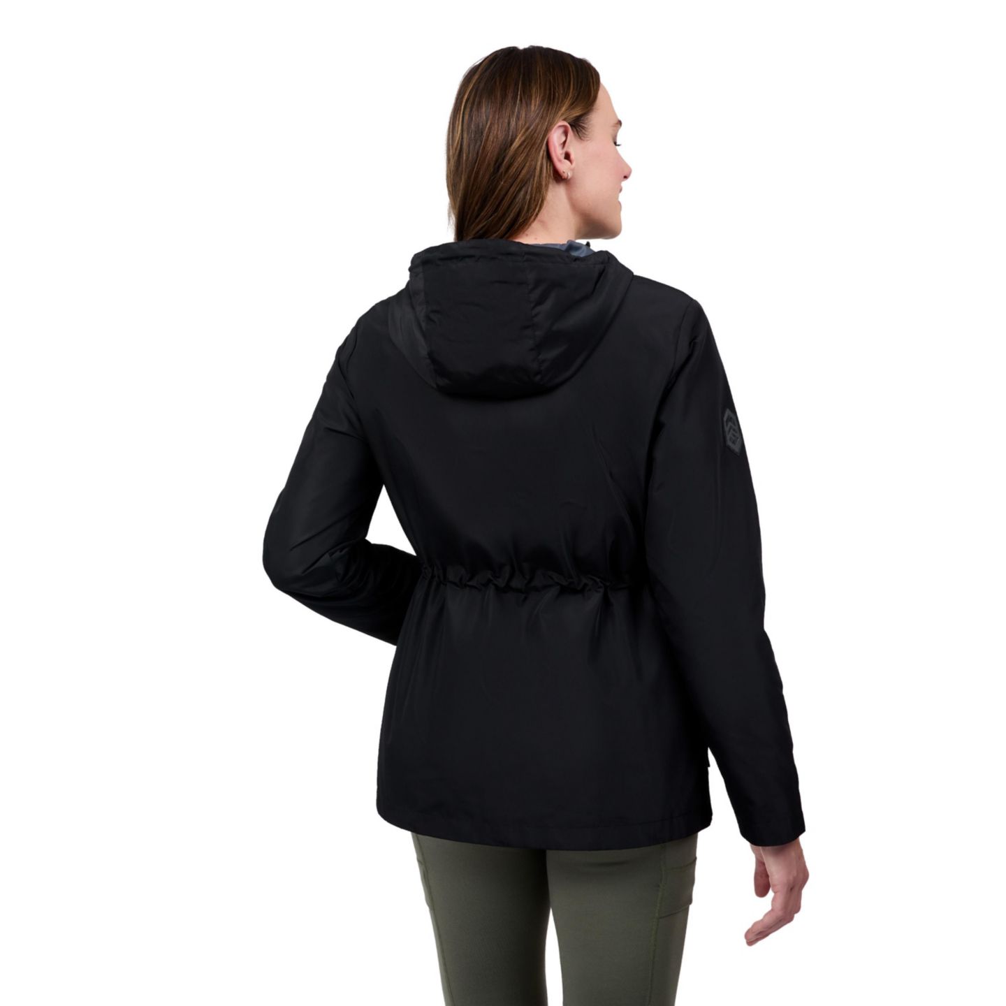 Женская куртка Free Country Rain Away Anorak Rain Jacket, цвет: Чёрный — фото 3