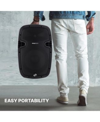 SereneLife 10-Inch Bluetooth PA Speaker System with USB, FM Radio & Recording, 700W