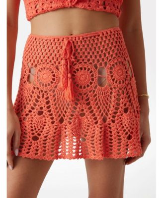 Women's Crochet Mini Skirt