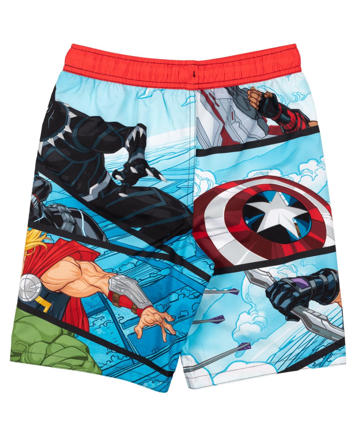 Avengers Boys Marvel 3 Pack Swim Trunks Bathing Suits