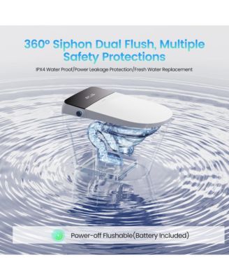 Smart Toilet, Auto Flush, Heated Seat, Tankless One-Piece Toilets For Bathrooms