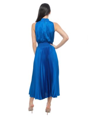 Women's Sleeveless Pleated Dress