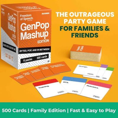 Freedom of Speech Card Board Game - Life Happens & Modern Edition for kids 8-12 and adults