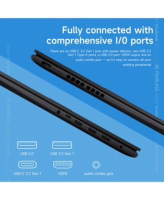Vivobook 16 16" Daily Traditional Laptop Intel Core i7 1355U 16GB RAM Intel Iris Xe Graphics 1TB SSD Storage Windows 11 Home FHD+ 60Hz - Black