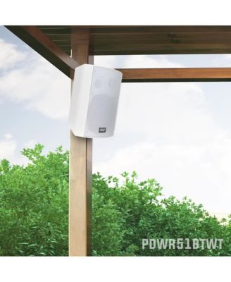 PDWR51BTWT 5.25" Bluetooth Waterproof Indoor/Outdoor Wall Mount Speakers - 240W, White, Pair