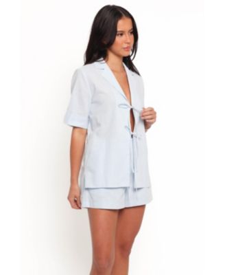 Women's Aaliyah Cotton Tie Front Top