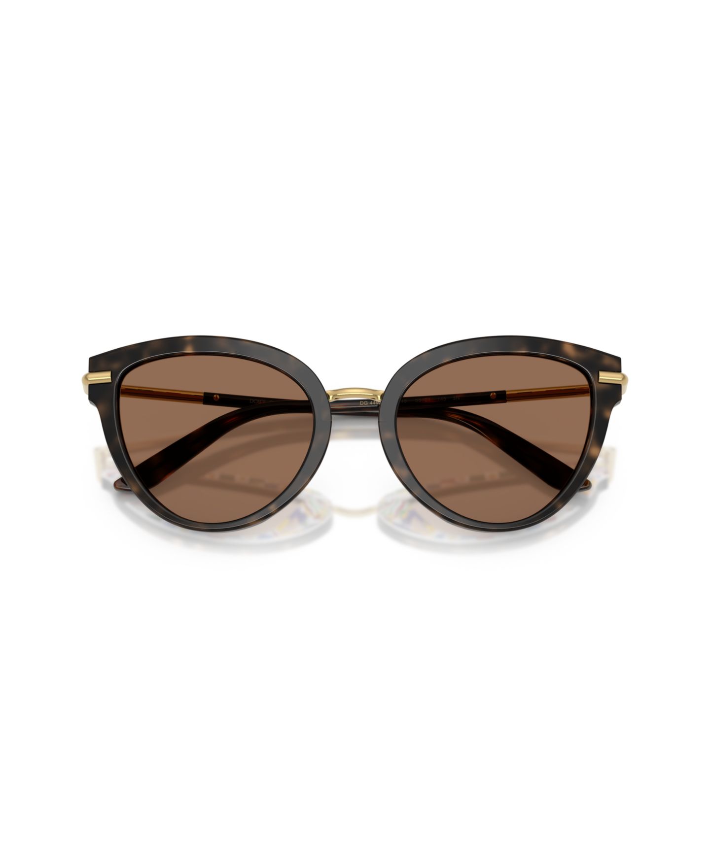 Женские солнцезащитные очки Dolce&Gabbana Large Sunglasses, DG4492, цвет: Гавана белый — фото 4