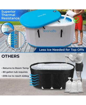 Inflatable Cold Plunge Tub - Oversized Ice Bath for Recovery & Therapy