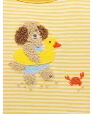 Baby Yellow Striped Short Romper