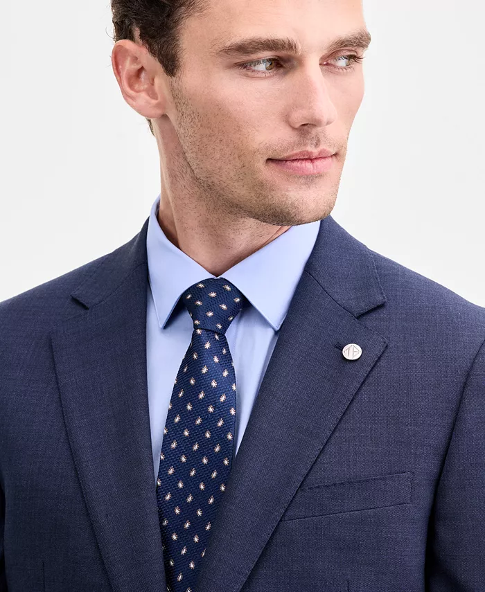 Men's Modern-Fit Wool-Blend Suit Separate Jacket - thumbnail 8