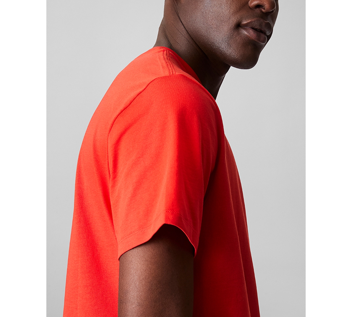 Shop Calvin Klein Men's Relaxed-fit Logo T-shirt In Red Alert