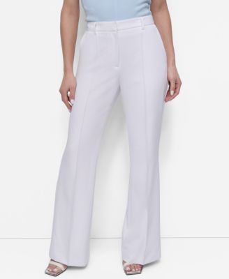 DKNY - Petite Mid Rise Flare-Leg Pants