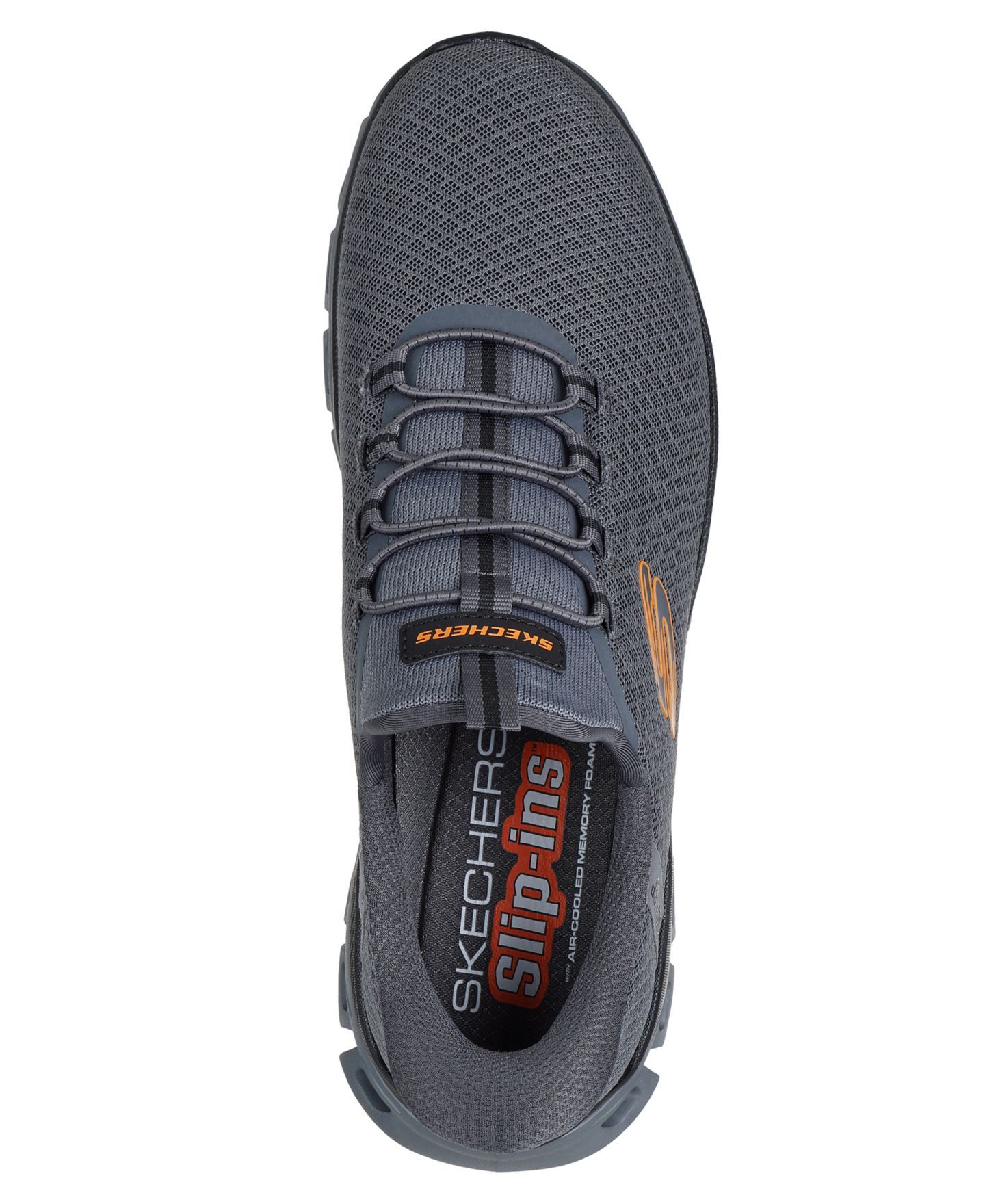 Мужские кроссовки Skechers Slip-ins: Glide-Step - Noxus Casual Walking, цвет: Угольный — фото 3