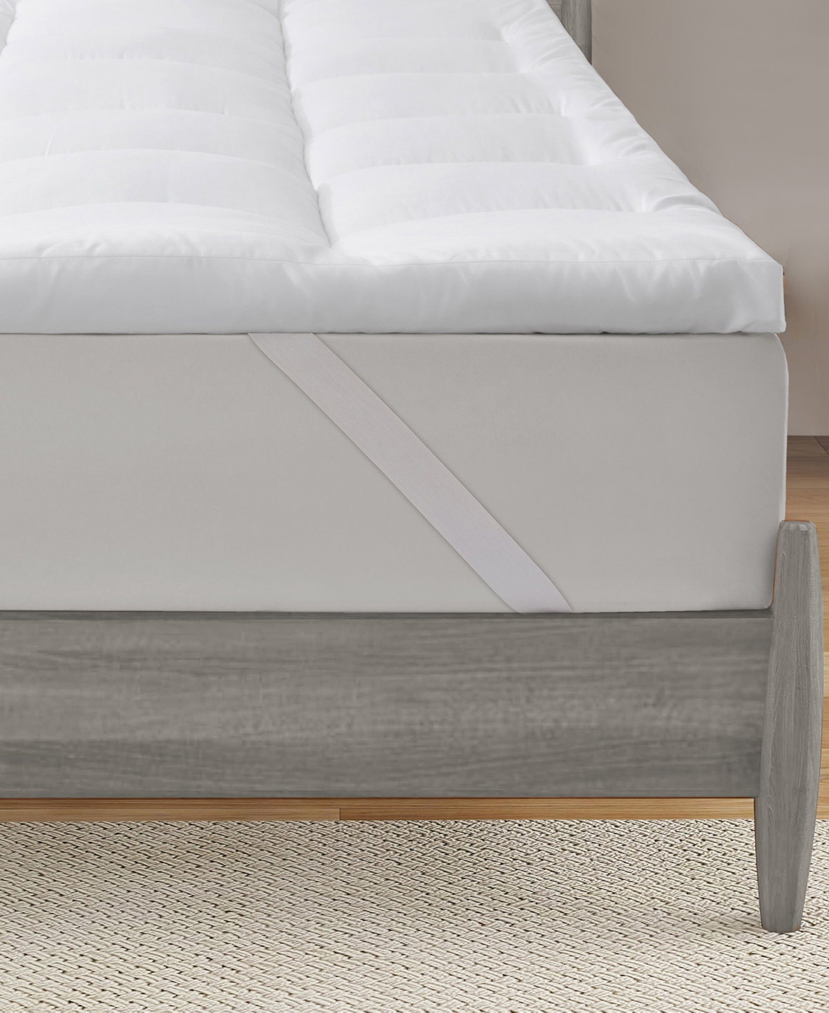 Unikome Extra Loft Quilted Down Alternative Mattress Topper, Twin In White