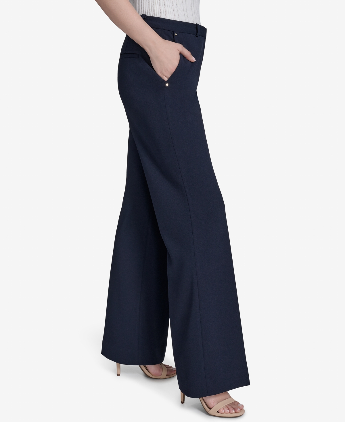 HALSTON WOMEN'S FRONT SLASH POCKET PANT 