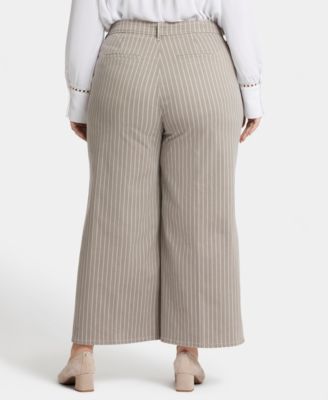 Plus Size Mona Wide Leg Trouser Ankle Jeans