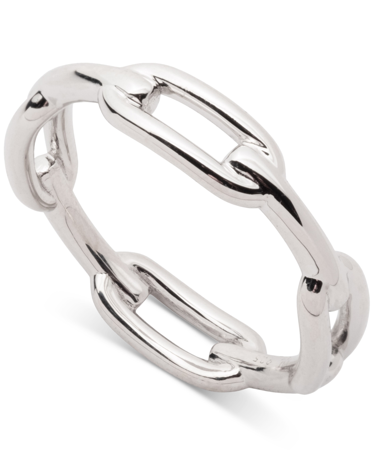 Ralph Lauren Sterling Silver Link Stack Ring