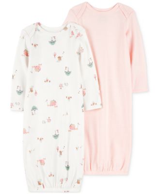 Carter's - Baby Girls Cotton Sleeper Gowns, 2 Pack