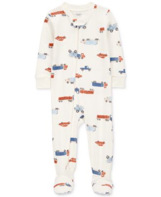 Carter's - Baby Boys 1-Piece Truck-Print 100% Snug-Fit Cotton Footed Pajamas