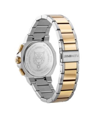 Men's Titan Chronograph Date Quartz Two-Tone Bracelet Watch, 46mm