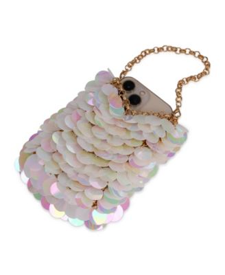 Woman's Nori AB Sequin Mini Pouch Crossbody