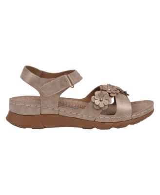 Women's Faye Floral Strappy Flat Sandals