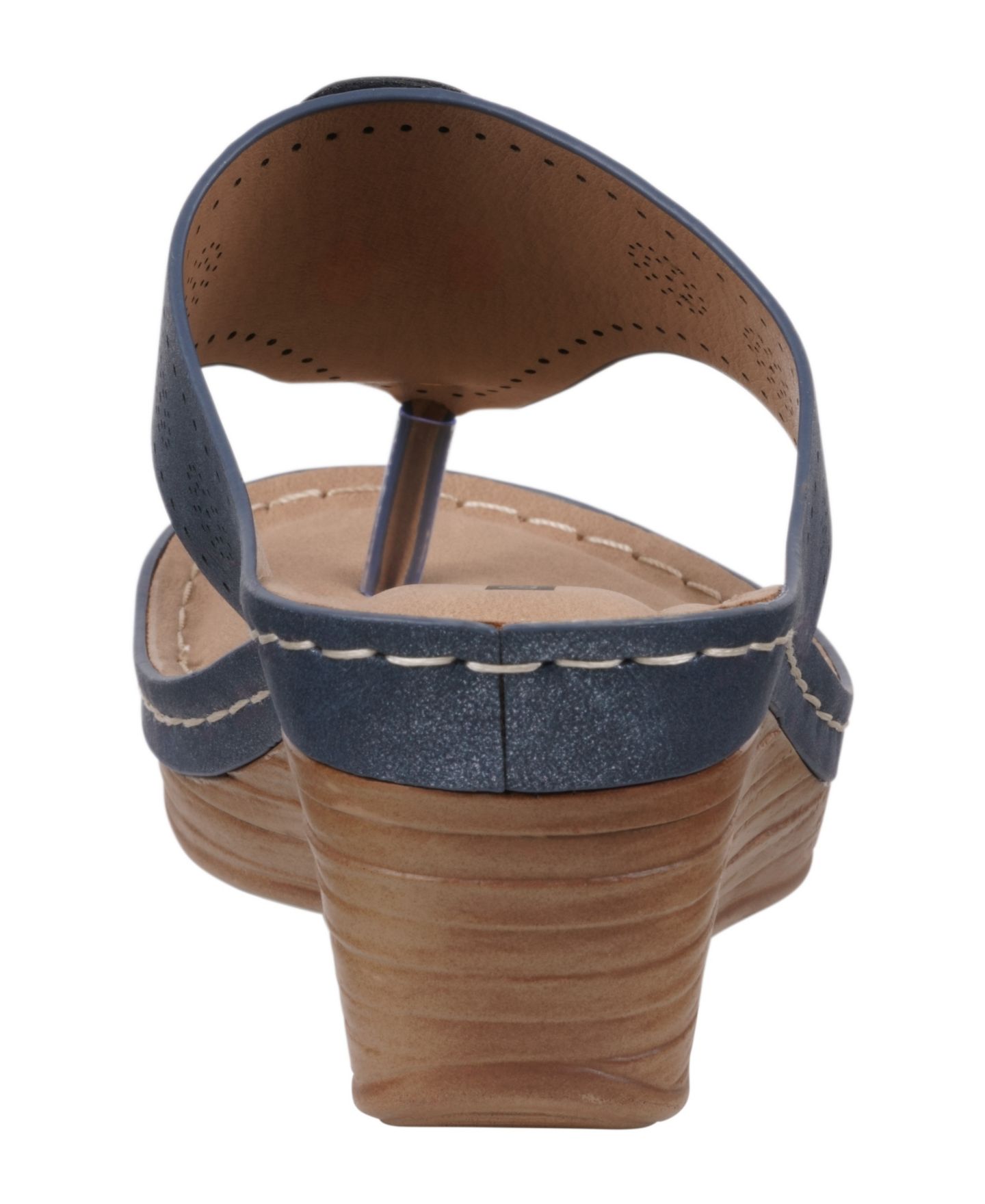 Женские сандалии GC Shoes Willa Floral Wedge, цвет: Синий — фото 3