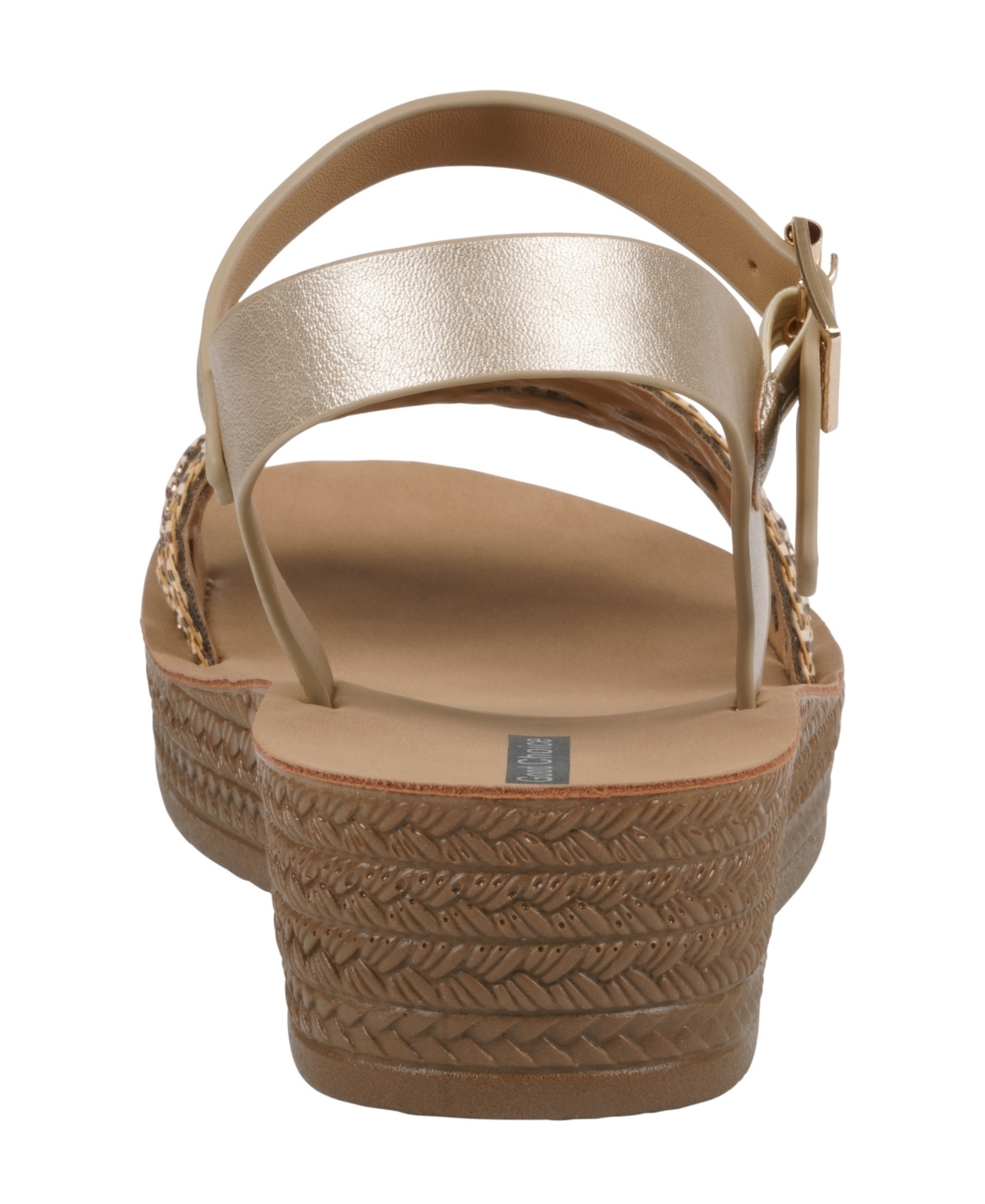 Gc Shoes Women's Fay Embellished Wedge Sandals In Gold
