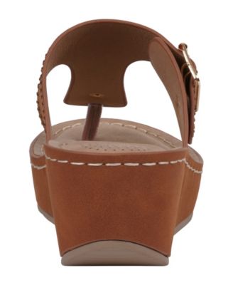 Women's Alani Embellished Thong Wedge Sandals