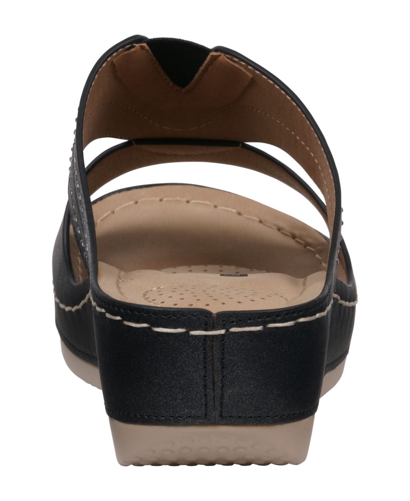 Женские сандалии GC Shoes Johanna Embellished Wedge, цвет: Чёрный — фото 3