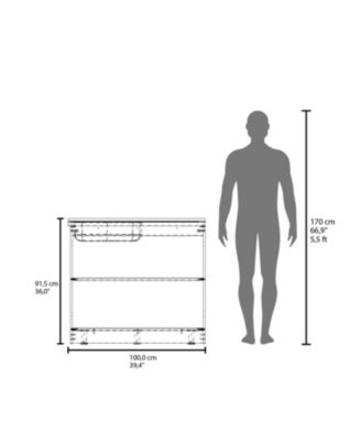 Haivana Utility Sink Base Cabinet with Double Doors and Interior Shelf