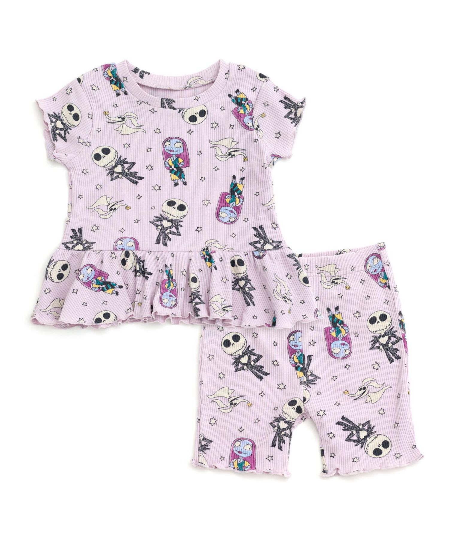 Little Girls 2-Piece T-Shirt and Bike Shorts Set