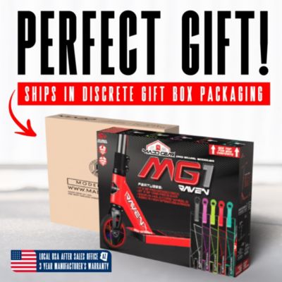 Pro Stunt Scooter for Kids Ages 5 - 12 – Lightweight Durable Trick Scooter for Skatepark and Street – MG1 - Green