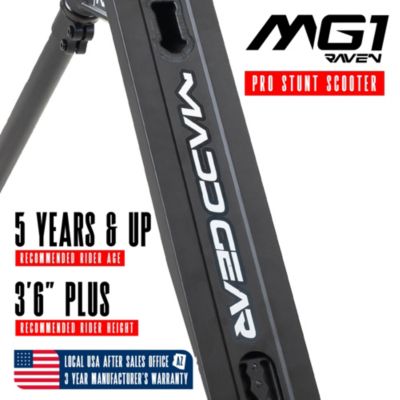 Pro Stunt Scooter for Kids Ages 5 - 12 – Lightweight Durable Trick Scooter for Skatepark and Street – MG1 - Black