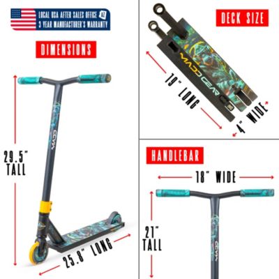 Pro Stunt Scooter for Kids Ages 5+ – Lightweight Durable Trick Scooter for Skatepark and Street – MG2 - DJ Rilla