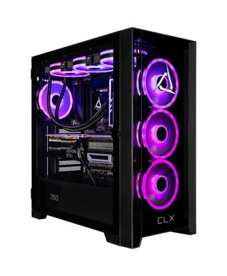 SET Liquid Cooled Gaming Desktop Computer, Intel Core Ultra 7 265F 2.4GHz, 32GB RAM, 2TB SSD, NVIDIA GeForce RTX 5070 12GB, Windows 11 Home, Black
