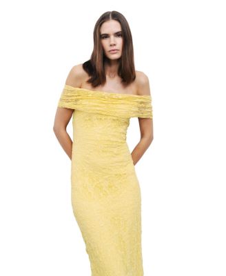 Women's Off-The-Shoulder Lace Detailed Maxi Dress