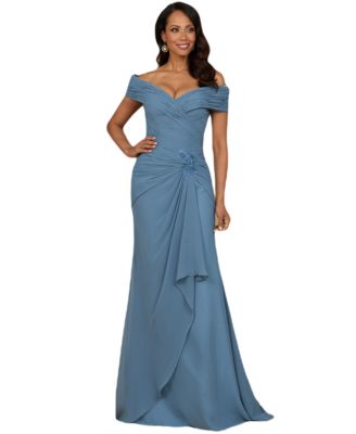 Women's Off Shoulder Elegant Chiffon Gown