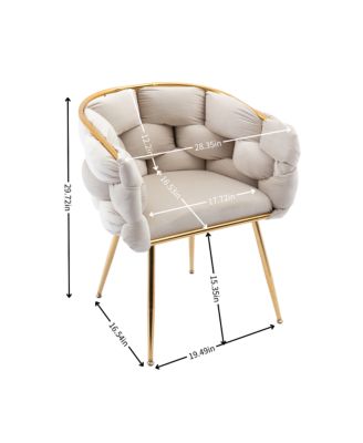 Modern Luxury Velvet Single Sofa Chair Set for Lazy Person