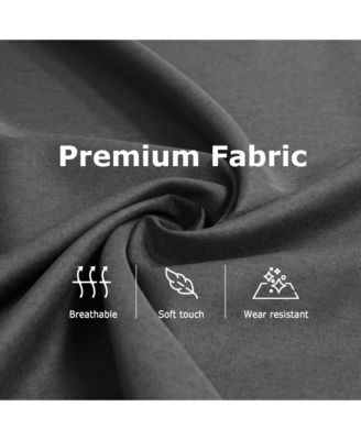 Massage Recliner Dark Gray Fabric