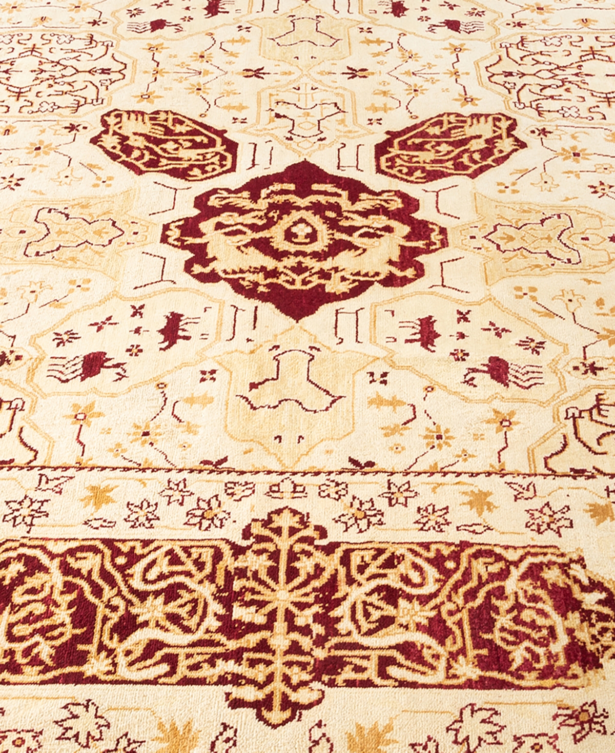 Adorn Hand Woven Rugs Mogul M1202 9'x11'10'' Area Rug In Ivory