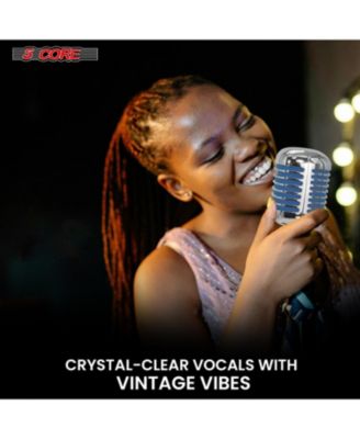 Professional Vintage Microphone for Singing Dynamic Super Cardiod XLR Old Retro Wired Vocal Mic