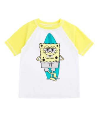 Boys Surfboard UPF 50+ Rash Guard and Swim Trunks Outfit Set