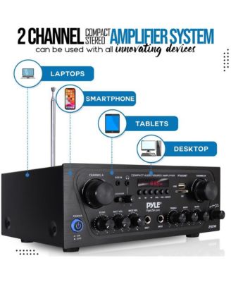 250W Bluetooth Compact Home Audio Amplifier - PTA24BT