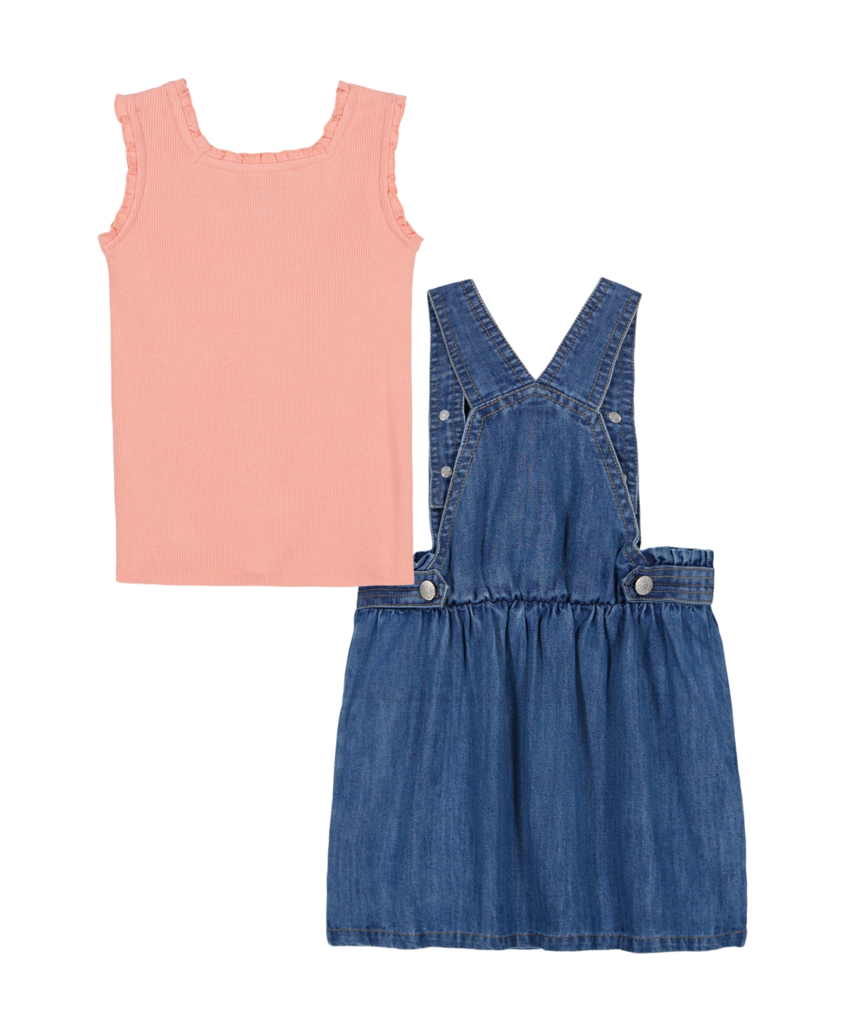 Calvin Klein Kids' Rib Tank & Skirtall Set