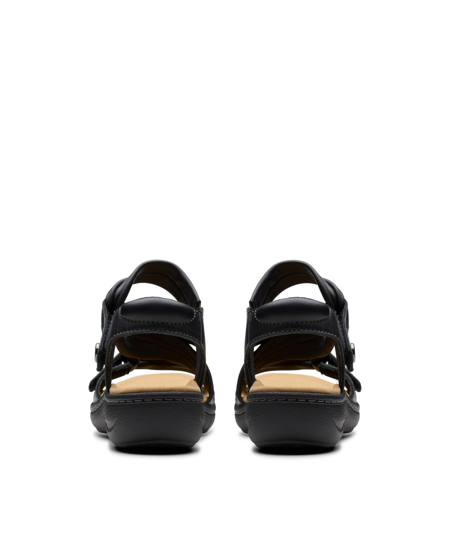 Женские сандалии Clarks Collection Laurieann Bell Round Toe Flat, цвет: Чёрный кожаный — фото 6