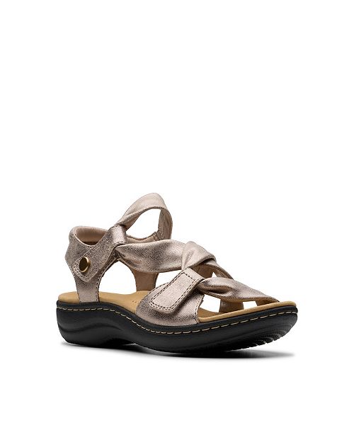 alfani Clarks Collection Women's Laurieann Bell Round Toe Flat Sandals Women's Fashion Shoes & Accessories